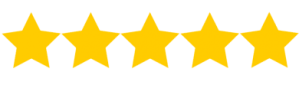 yellow five star review image